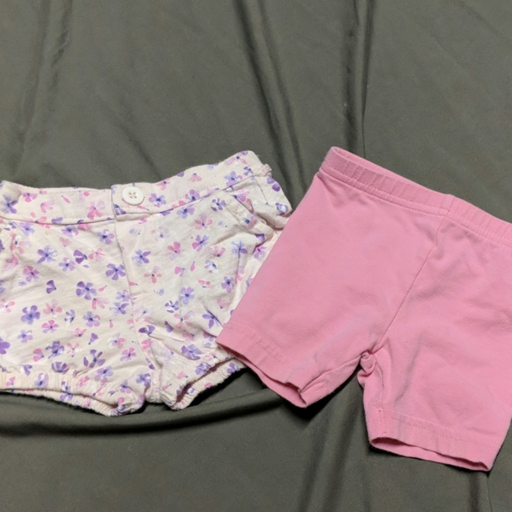 Set of 2 baby girls shorts